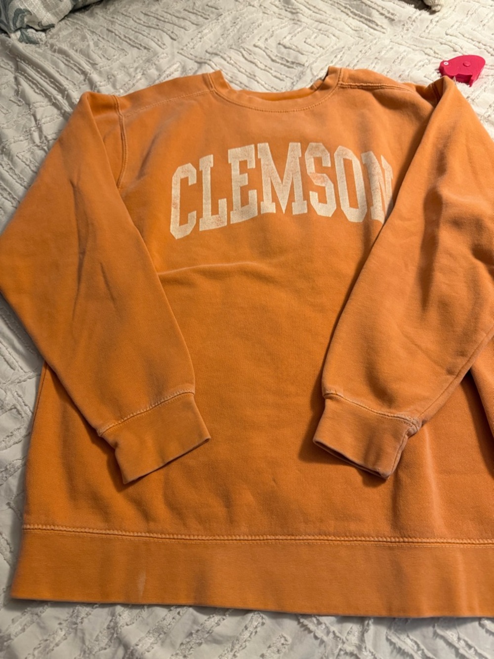 Over size Clemson Orange Crewneck Sweatshirt - Womens